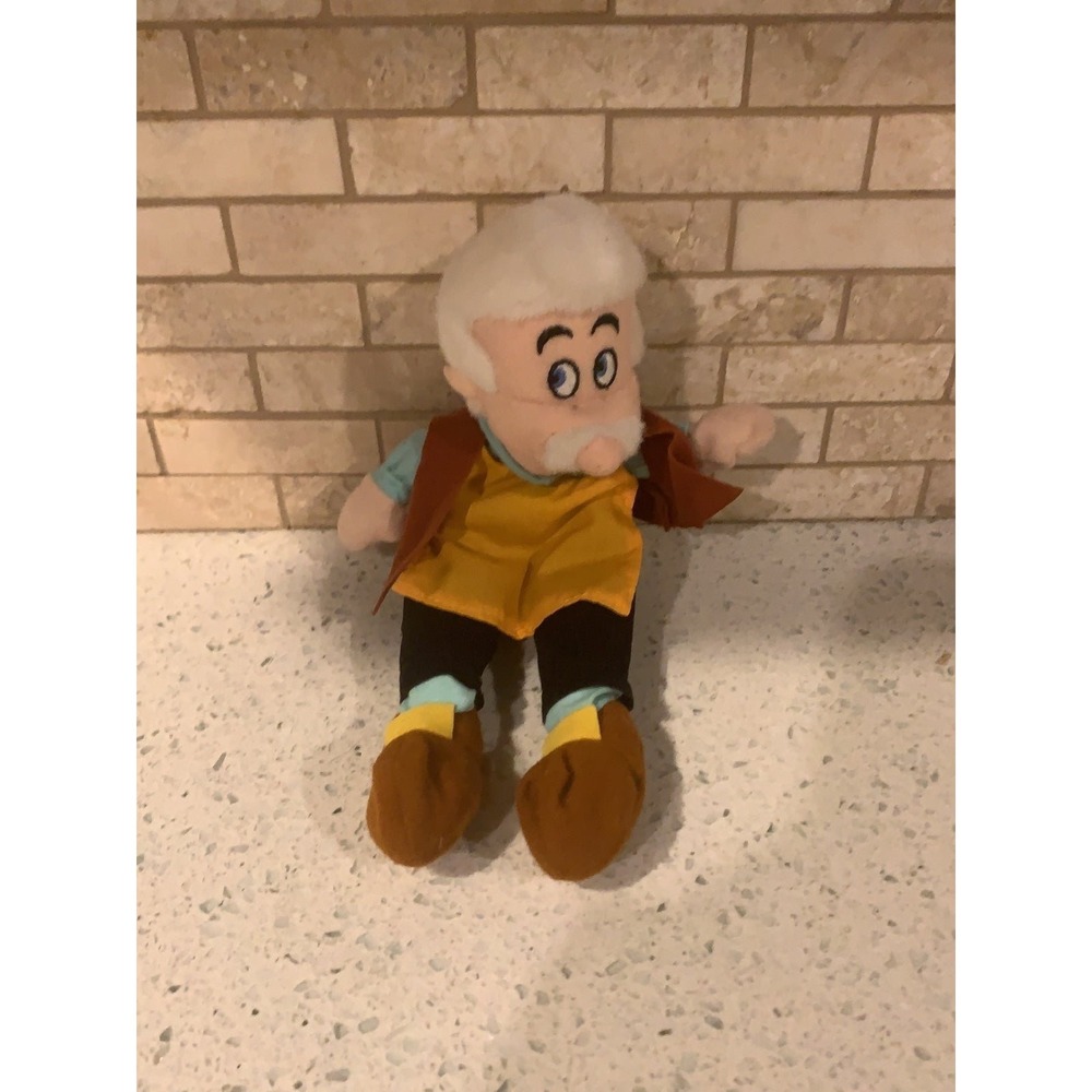 Disney Pinocchio Geppetto Bean Plush 9 Inches